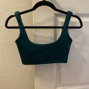 Green crop top